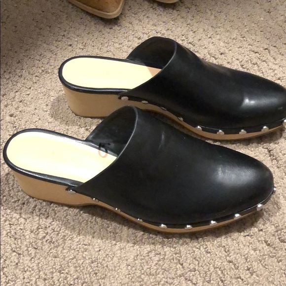 zara studded clogs